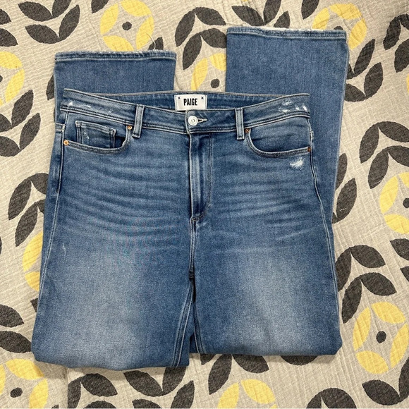 Paige Claudine high waist ankle flare jeans, size 30, distressed. spring, casual - Picture 11 of 13